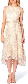img 3 attached to Tahari ASL Womens Embroidered Champagne