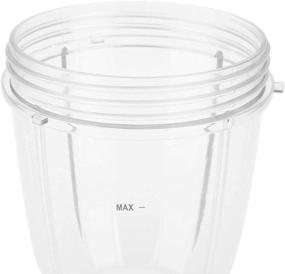 img 2 attached to 🍹 2-Pack Blender Cups Replacement for Nutribullet Blender 18OZ Cup - Flip Top To Go Lid - Compatible with 600W 900W Blender Juicer - Nutribullet Compatible