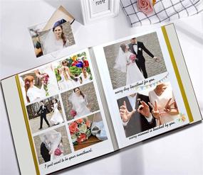 img 2 attached to 📸 Zoview Art Photo Album: Magnetic DIY Scrapbook with Various Photo Sizes (Gray, Large)