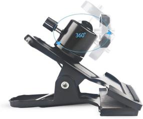 img 1 attached to 📸 MDW 2-Piece Tripod Clip Clamp Mount for HTC Vive/Vive Pro and Oculus Rift with 360° Swivel Tripod Mini Ball Head, Standard 1/4" Screw – for SLR, Digital SLR, and Video Cameras