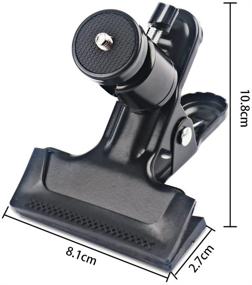 img 2 attached to 📸 MDW 2-Piece Tripod Clip Clamp Mount for HTC Vive/Vive Pro and Oculus Rift with 360° Swivel Tripod Mini Ball Head, Standard 1/4" Screw – for SLR, Digital SLR, and Video Cameras