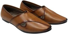 img 3 attached to 👞 Classic Peshawari Men's Shoes: Step into Authentic Traditional Style with Loafers & Slip-Ons