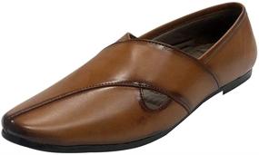 img 4 attached to 👞 Classic Peshawari Men's Shoes: Step into Authentic Traditional Style with Loafers & Slip-Ons