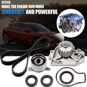 img 3 attached to 🚗 1996-2001 Honda CR-V Acura Integra Timing Belt Water Pump Kit, ECCPP - 1.8L 2.0L DOHC 16V Engine B20B4 B20Z2 B18B1