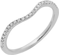 sparkling 14k gold 0.20 carat round diamond contour guard band for ladies - dazzlingrock collection logo