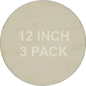 img 4 attached to 🎨 Crafty Delights: Creative Hobbies 12-Inch Round Circle Cutout Shapes - Pack of 3, DIY Unfinished Wood Craft Shapes for Painting and Decorating