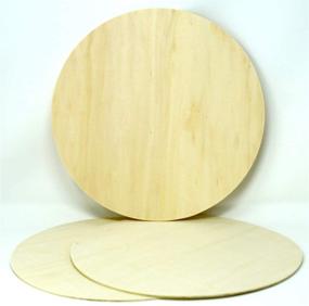 img 2 attached to 🎨 Crafty Delights: Creative Hobbies 12-Inch Round Circle Cutout Shapes - Pack of 3, DIY Unfinished Wood Craft Shapes for Painting and Decorating