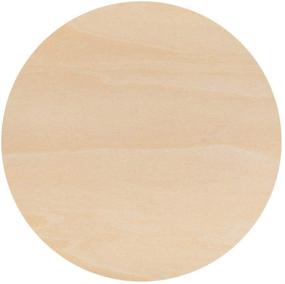 img 3 attached to 🎨 Crafty Delights: Creative Hobbies 12-Inch Round Circle Cutout Shapes - Pack of 3, DIY Unfinished Wood Craft Shapes for Painting and Decorating