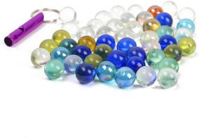 img 4 attached to POPLAY Beautiful Marbles Multiple Whistle: Versatile Sound Maker for Kids and Adults