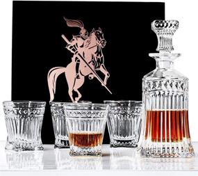 img 4 attached to 🥃 Highly Elegant Crystal Whiskey Decanter Glasses