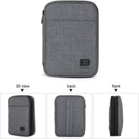img 2 attached to 🧳 BAGSMART Double-Layer Travel Cable Organizer: Efficient Electronics Accessories Case for Cables, iPhone, Kindle [Grey]