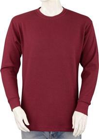 img 4 attached to Stay Warm and Stylish with Styllion Men's Thermal Shirt - Heavy Weight - Big and Tall - TCLS
