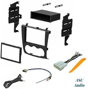 img 3 attached to 🚗 ASC Audio Car Stereo Install Dash Kit, Wire Harness, and Antenna Adapter for 07-12 Nissan Altima with Manual Climate Control Knobs - Install Aftermarket Radio