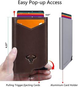 img 3 attached to 👔 Bigant Men's Aluminium Leather Wallet with RFID Blocking - Stylish Wallets, Card Cases & Money Organizers