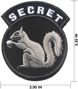 img 3 attached to 🐿️ SWAT Color Intelligence Air Force DOD Patch - Secret Squirrel - Police & Military Clothing Decorative Special Badge with Hook Backing - Armband Sticker Gift for Backpack Accessory