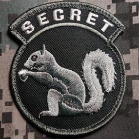 img 2 attached to 🐿️ SWAT Color Intelligence Air Force DOD Patch - Secret Squirrel - Police & Military Clothing Decorative Special Badge with Hook Backing - Armband Sticker Gift for Backpack Accessory