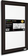 seco front load easy open snap frame, 24 x 36 inches - black aluminum poster/picture frame (sn2436black) логотип