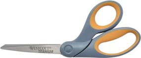 img 4 attached to ✂️ Westcott Titanium Bonded Scissors, 8" Bent - Premium Quality Cutting Tools