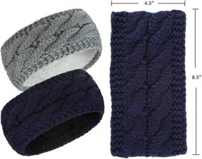 img 3 attached to Styla Hair Fleece Weather Headband Outdoor Recreation and Outdoor Clothing