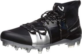 img 4 attached to Black White Men's Under Armour Football Shoes