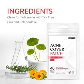 img 3 attached to Avarelle Acne Pimple Patch (40 Count) - Spot Treatment for Clear Skin with Tea Tree Oil, Calendula Oil and Cica - Vegan and Cruelty-Free