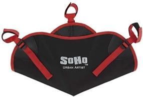 img 1 attached to SoHo Urban Artist Stone Bag for Tripod or Easel - Stand Bag, Weight Bag, Hammock Boom Anchor - Enhances Stability &amp; Storage, Black with Red Trim
