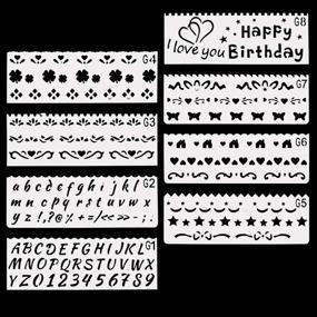 img 1 attached to Twdrer Пластиковые трафареты для рисования Scrapbooking