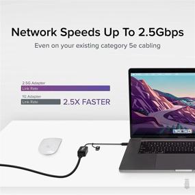 img 2 attached to 💻 High-Speed USB C and USB to Ethernet Adapter | 2-in-1 | Compatible with USB C/Thunderbolt 3 or USB 3.0 | USB-C to RJ45 2.5 Gigabit LAN for Mac and Windows