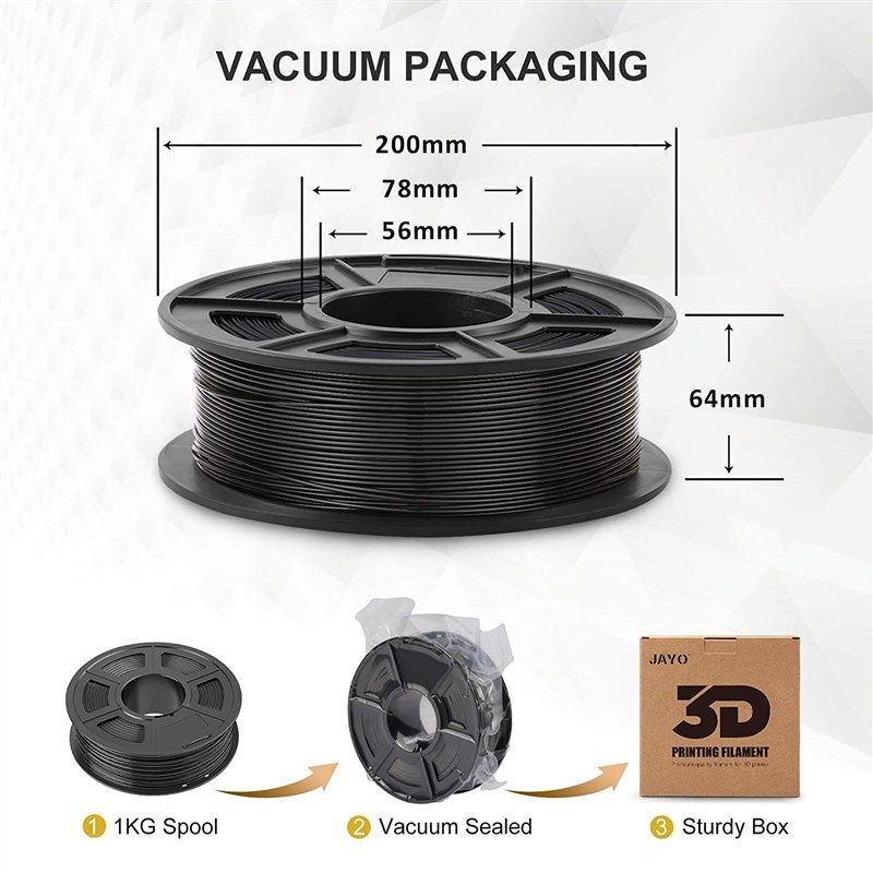 JAYO Twinkle Black PLA Filament Unboxing and Review 