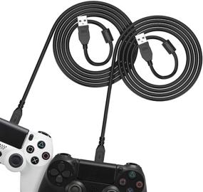 img 4 attached to 🎮 [2 Pack 10FT] 6amLifestyle PS4 Controller Charging Cable, Play and Charge, Micro USB Charger High-Speed Data Sync Cord for Sony Playstation 4 PS4 Slim/Pro Controller, Xbox One S/X Controller, Android