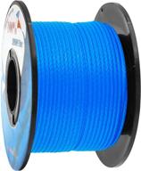 🎒 emma kites blue 0.5mm uhmwpe micro cord rope whipping twine - durable repair cord thread for heavy-duty canvas tarps bags - emergency line for backpacking and survival - 100ft, 100lb логотип