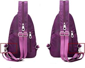 img 1 attached to KARRESLY Unbalance Backpack Crossbody Shoulder Backpacks