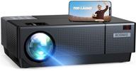 📽️ high-brightness home video projector bosnas 8500 lux, full hd 1920×1080p resolution, supports 300&#34; screen with hi-fi speakers and 4-d keystone correction. compatible with tv stick, phone, laptop, dvd player, ps4. logo
