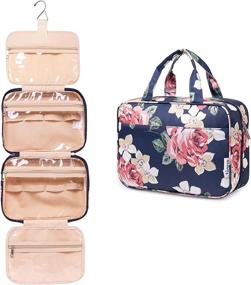 img 4 attached to 💼 Hanging Toiletry Travel Cosmetic Organizer: Streamline your Travel Essentials with Style & Functionality