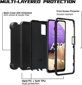 img 3 attached to Shockproof Protection Kickstand Holster Samsung