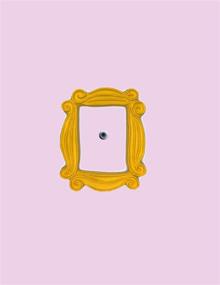 img 1 attached to Monica's Inspired Peephole Frame: Perfect for Sitcom Fans, Friends, and Family!