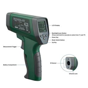 img 3 attached to INKBIRDPLUS Temperature Gun: Accurate Digital Laser Thermometer for Cooking, Pizza Oven, and Reptiles with Backlight -58°F~1382°F