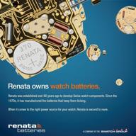 reliable 10 pack 377 renata silver oxide batteries - mercury-free electronic battery sr626sw logo