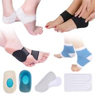 ultimate plantar fasciitis pain relief kit: compression socks, ankle brace, arch supports, therapy wraps, gel heel spur, inserts, & grips логотип