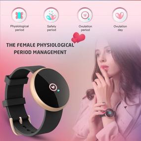 img 2 attached to Smart Watch for Women - Color Touch Screen Fitness Tracker with Sleep Monitoring, 🌸 Waterproof, Call & Text Reminder, GPS, Auto Wake Screen - Compatible with iPhone and Android