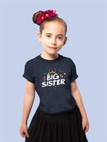 img 3 attached to 👧 Toddler Girls' Clothing: Sister Promoted Announcement Outfit Tops, Tees & Blouses