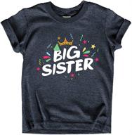 👧 toddler girls' clothing: sister promoted announcement outfit tops, tees & blouses logo