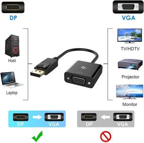 img 3 attached to ✨ Gold Plated Rankie DisplayPort to VGA Adapter Converter in Black, Enhanced for SEO