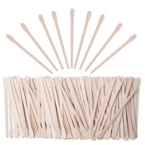 img 4 attached to 🔥 Senkary 600-Piece Small Waxing Sticks: Wooden Wax Applicator Spatulas for Hair Eyebrow Nose Removal (With Handle)