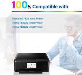img 2 attached to 🖨️ S SMARTOMNI Compatible 270 271 XL Ink Cartridge Replacement for Canon PGI-270XL CLI-271XL, Works with PIXMA TS8020 TS9020 MG7720 - 1 Large Black, 1 Small Black, 1 Cyan, 1 Magenta, 1 Yellow, 1 Gray - 6-Pack