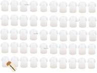 🎧 lsgoodcare 50-pack white silicone rubber mushroom eartips earbuds for motorola kenwood icom yaesu baofeng hyt midland cobra radio surveillance acoustic tube earpiece headset logo