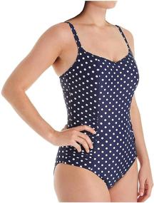 img 1 attached to 👙 Stylish and Supportive: Panache Women's Anya Spot Underwire One Piece Swimsuit