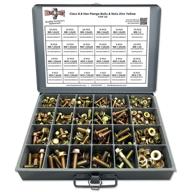 383-piece metric class 8.8 hex cap flange frame bolts & flange nuts assortment kit: high-quality hardware for versatile applications logo