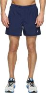 🩳 asics performance black men's woven shorts - activewear for ultimate comfort and style logo