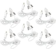 darice accessory lights 6 feet white logo